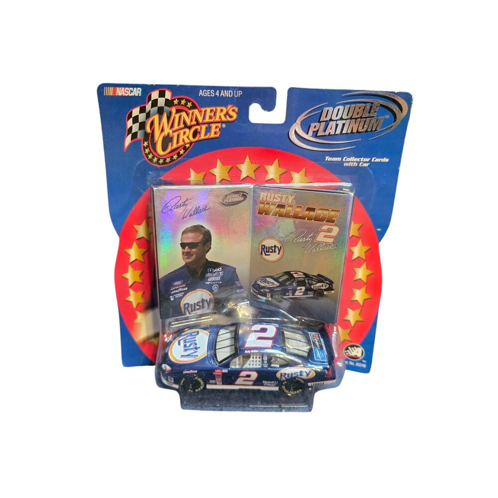 Rusty Wallace #2 Rusty Penske Double Platinum 1:43 Holographic Cards 2002